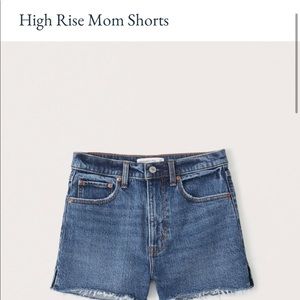Abercrombie and Fitch Curve Love High Rise Mom Jean Shorts